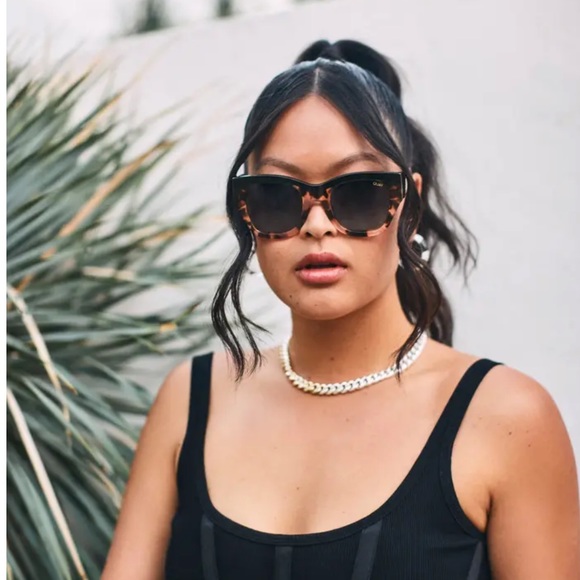 Quay Australia After Hours Luxe 52mm Polarized Square Sunglasses. - Picture 1 of 12